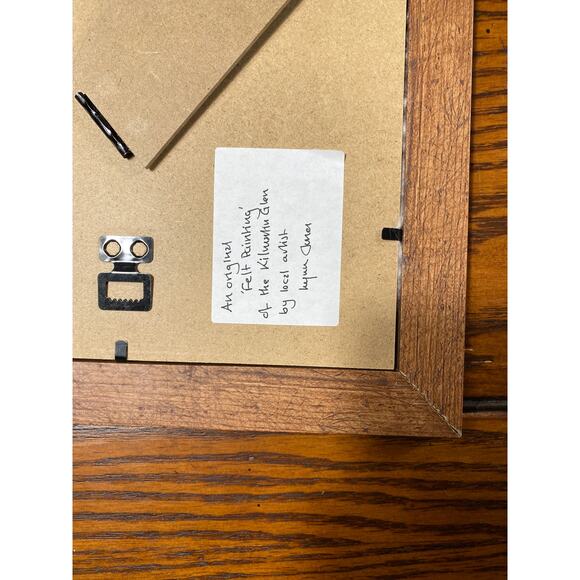 Isle of Aran Felt Art Painting Scotland Landscape Mixed Media Kilwaliu Glen Lynn - Picture 9 of 10